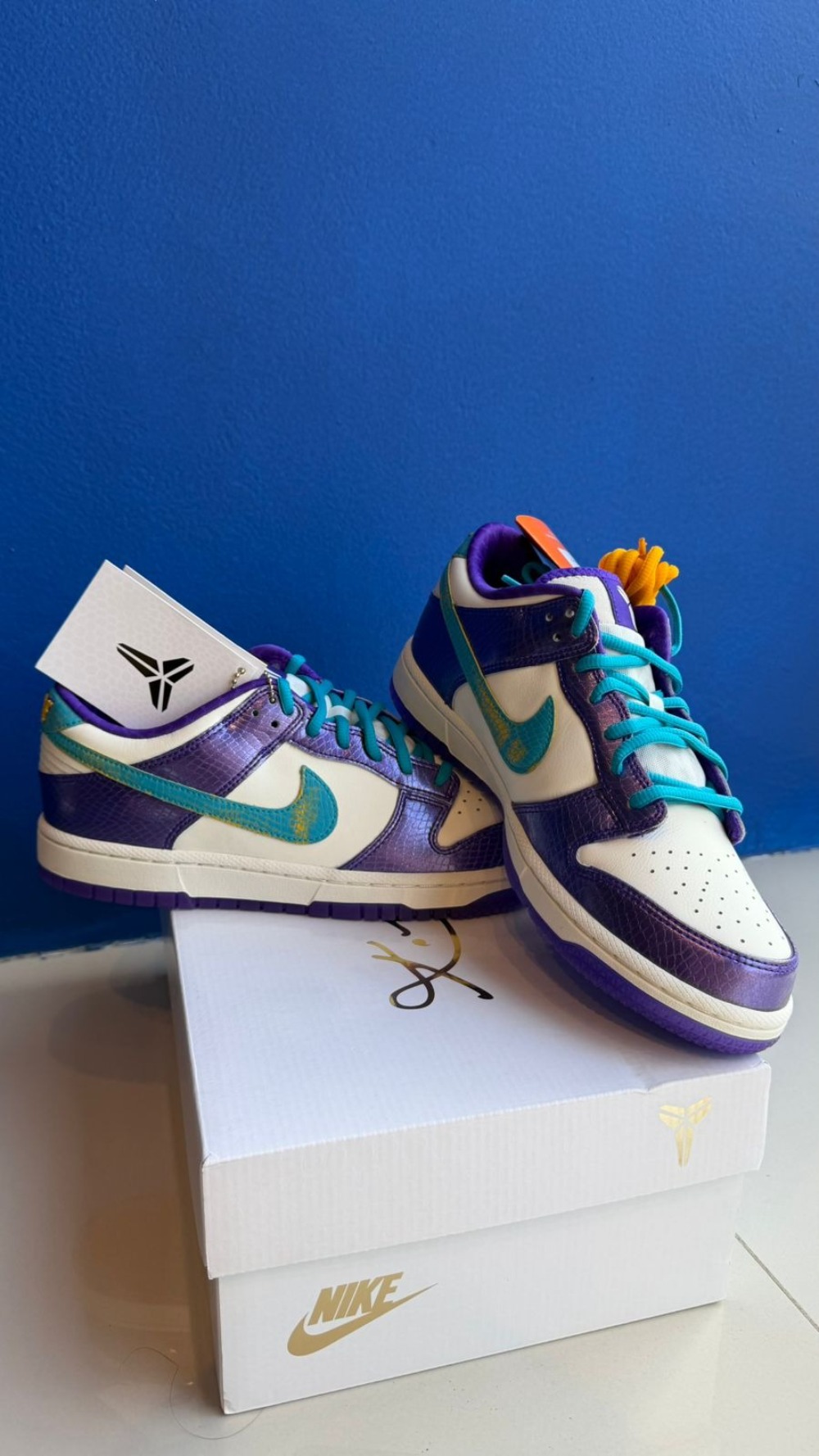 Nike Dunk Low Protro "Draft Pack" Charlotte to LA Purple — 40, Novo