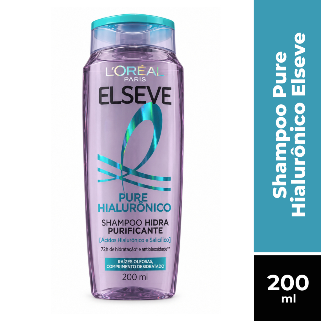 Shampoo Elseve Pure Hialurônico Loréal Paris 200ml
