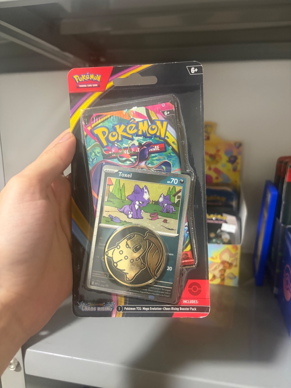Blister Unitário ME04 Caos Ascendente (Toxel) Pokémon TCG EN-US — Único, Novo