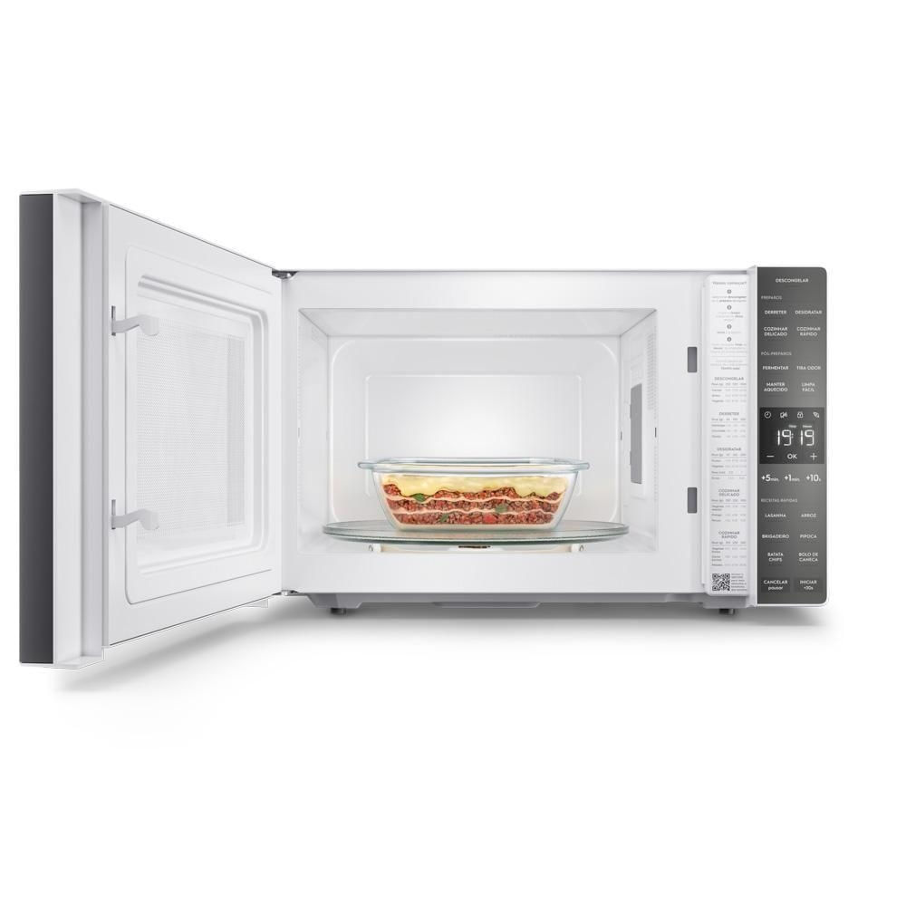 Foto 5 de Micro-ondas Electrolux ME36B 36L Branco e Cinza com Painel Inteligente 110V