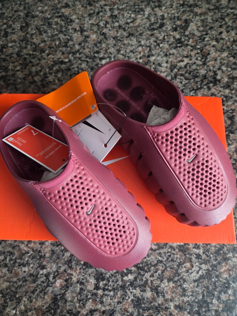 Nike Mind 001 Slide Pink Smoke — 36, Novo
