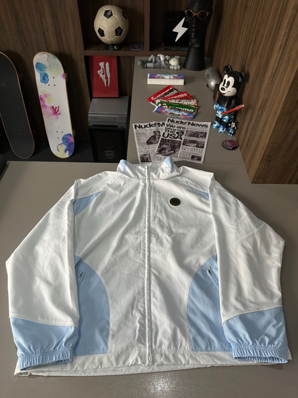 Air Jordan x Supreme Jaqueta White SS26-W15 — G, Novo
