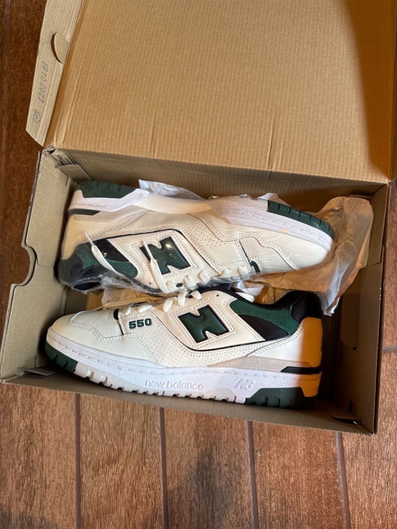 New Balance 550 White Pine Green — 43, Novo