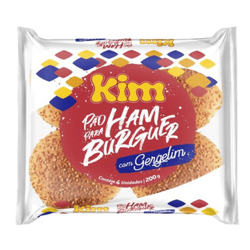 Pão de Hambúrguer Kim com Gergelim