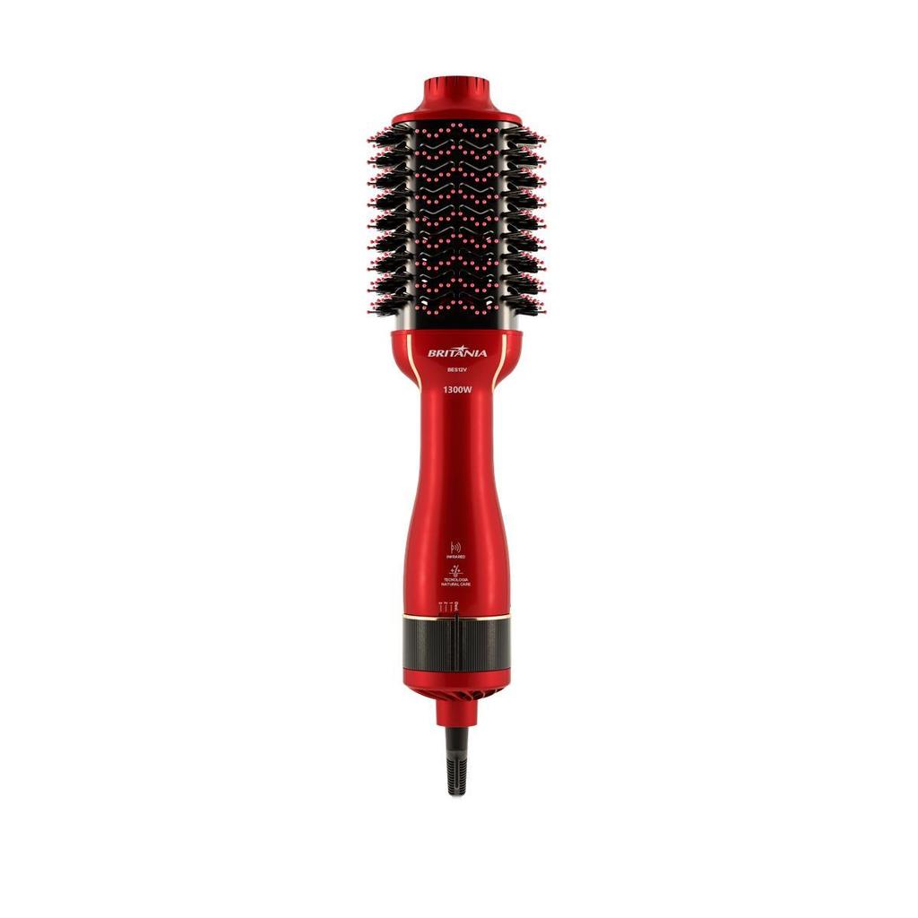 Escova Secadora Britânia Cerâmica 1300W Infrared BES12V
