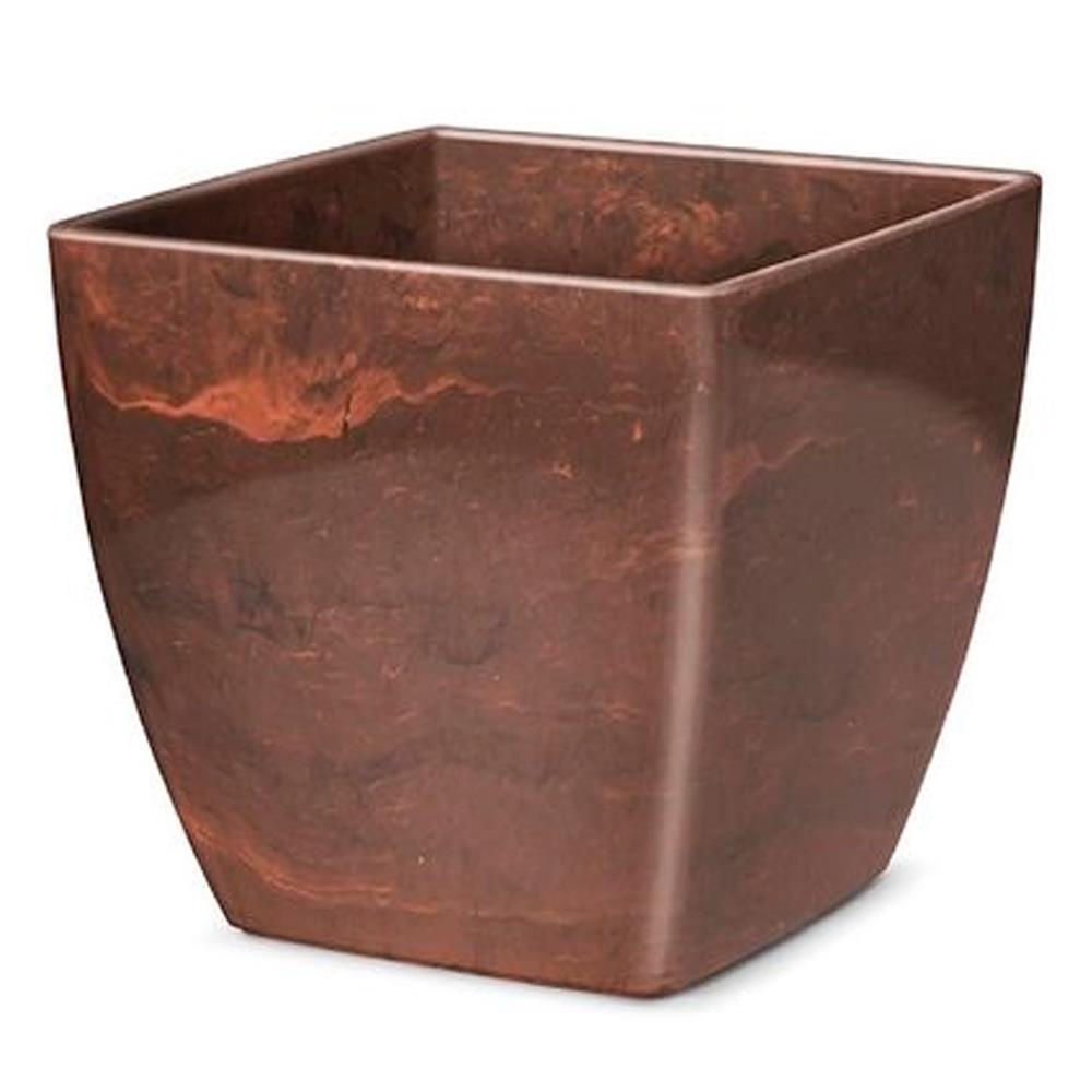 Cachepô Elegance Quadrado N04 16,6cm Cafe Imperial Nutriplan