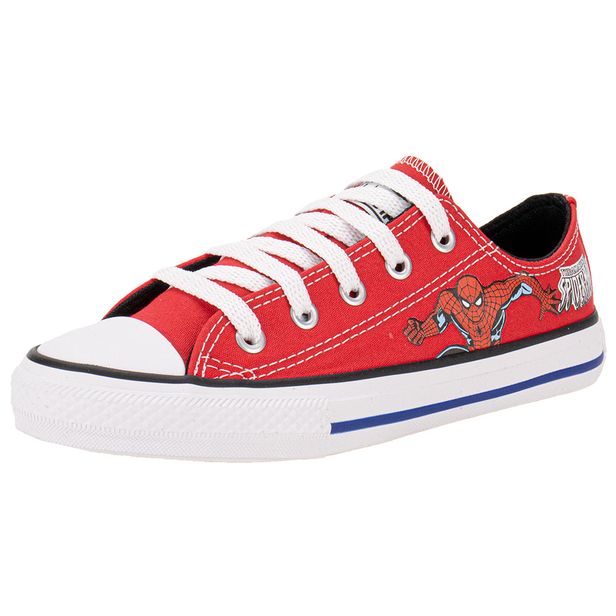 Tênis Infantil Chuck Taylor Homem Aranha Converse All Star CK1308 VERMELHO 27