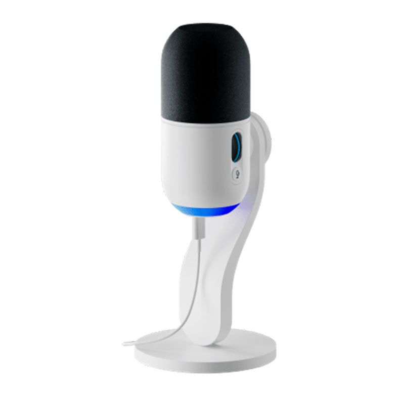 Foto 3 de Microfone Dinamico Logitech Yeti GX, RGB, USB, Branco, 988-000575