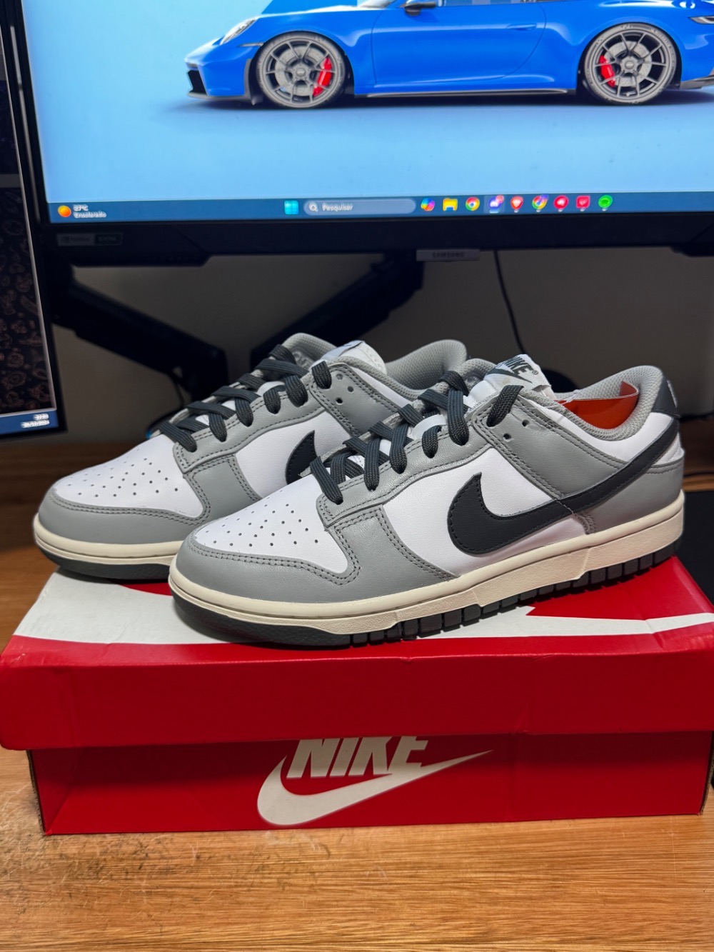 Nike Dunk Low Light Smoke Grey — 37, Novo