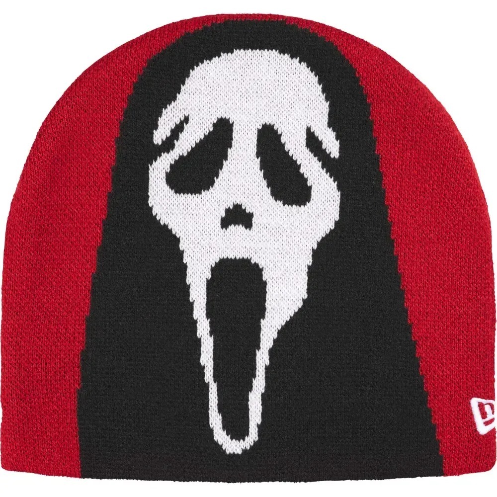 Ghostface x New Era x Supreme Touca Red SS26-W5 — Único, Novo