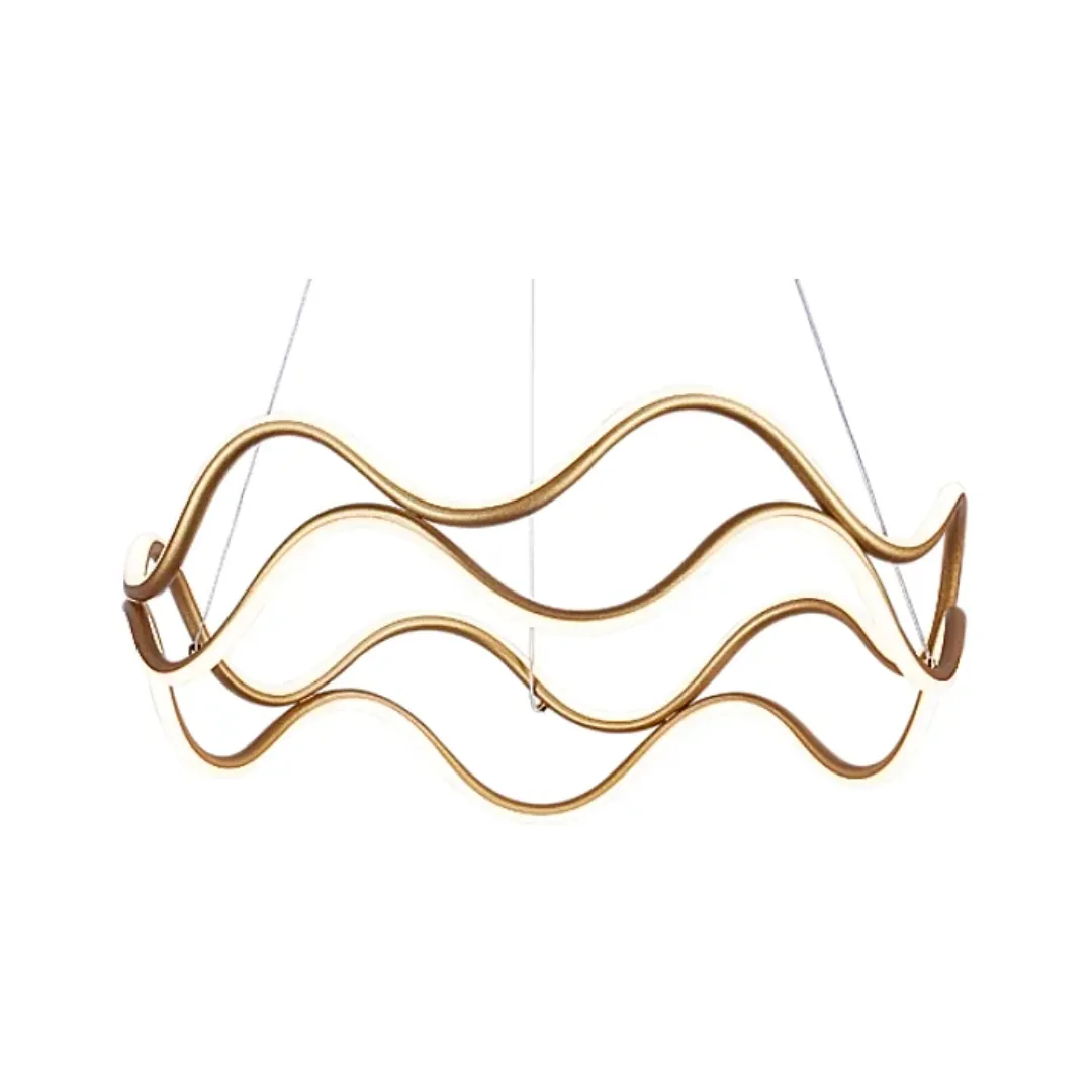 PENDENTE LED 60CM 86W 3000K DOURADO DCD03157 SINDORA