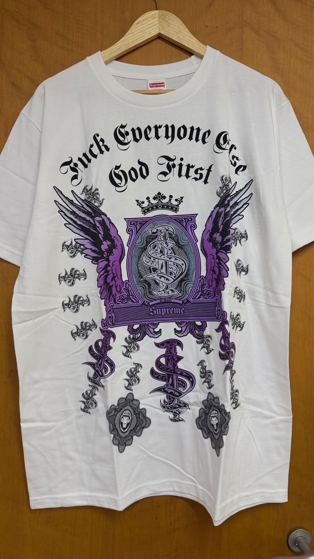 Camiseta Supreme Money White FW26-W1 — G, Novo