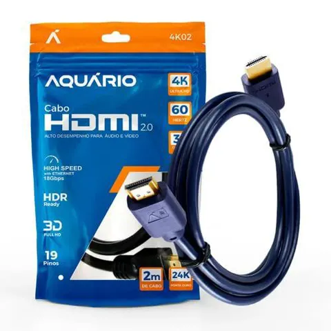 CABO HDMI 2.0 4K 3D 19 PINOS - 2 METROS