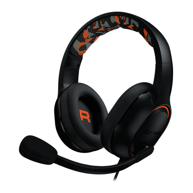 Foto 3 de Headset Gamer Cougar Dive, Drivers 50mm, Preto e Laranja, CGR-P50B-270