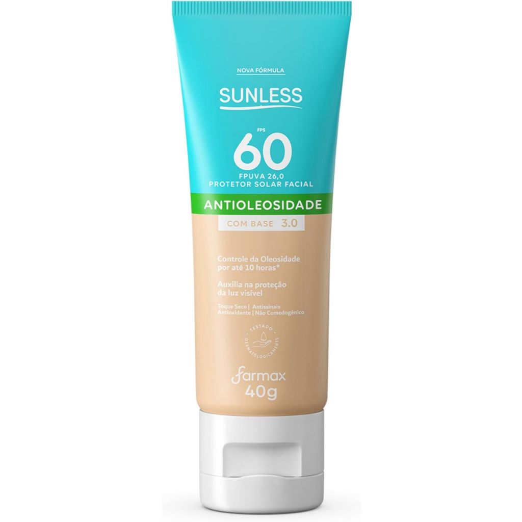 Protetor Facial Sunless Fps60 Cor 3.0 40g