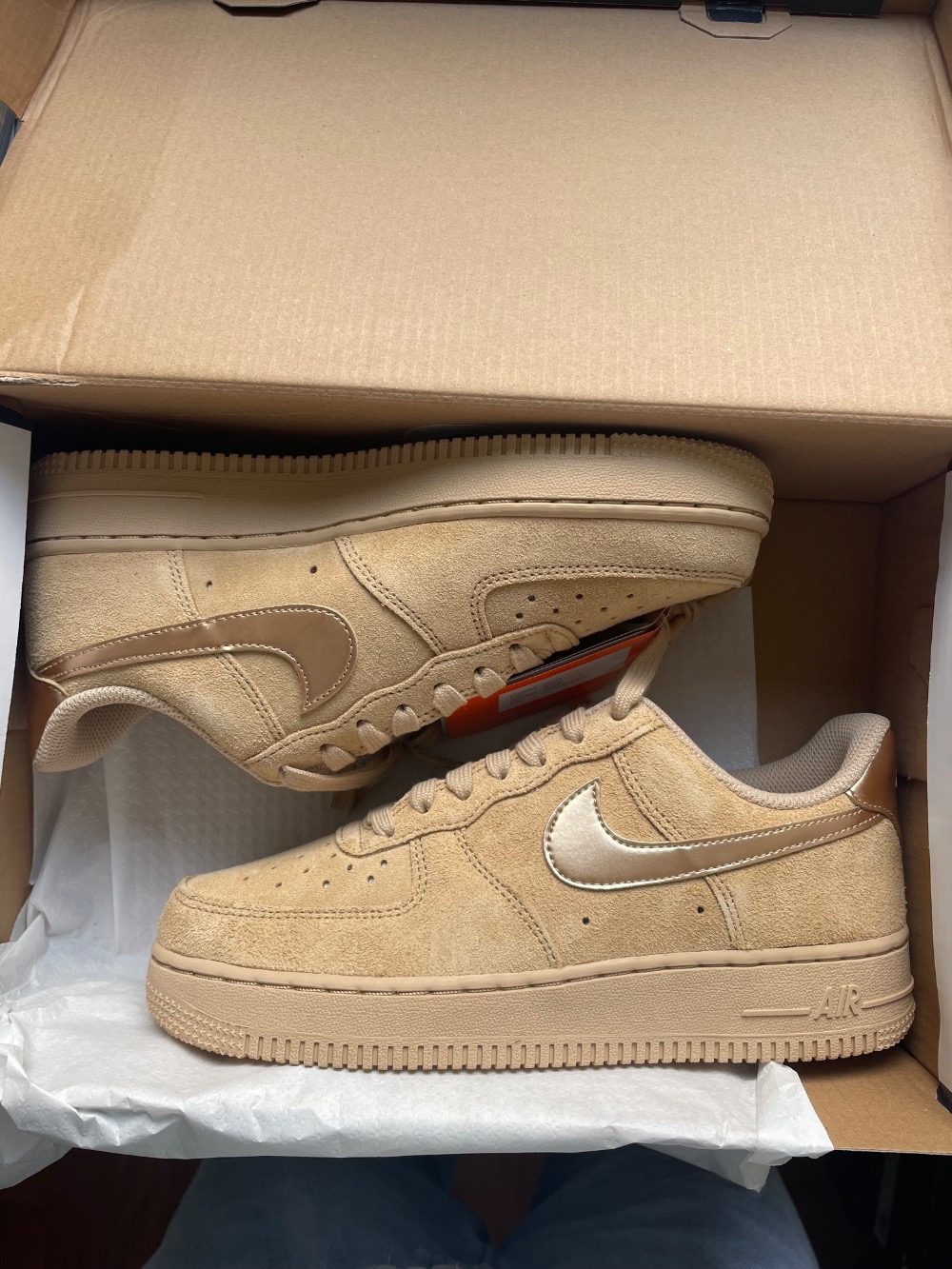 Nike Air Force 1 Low Linen Suede — 34, Novo