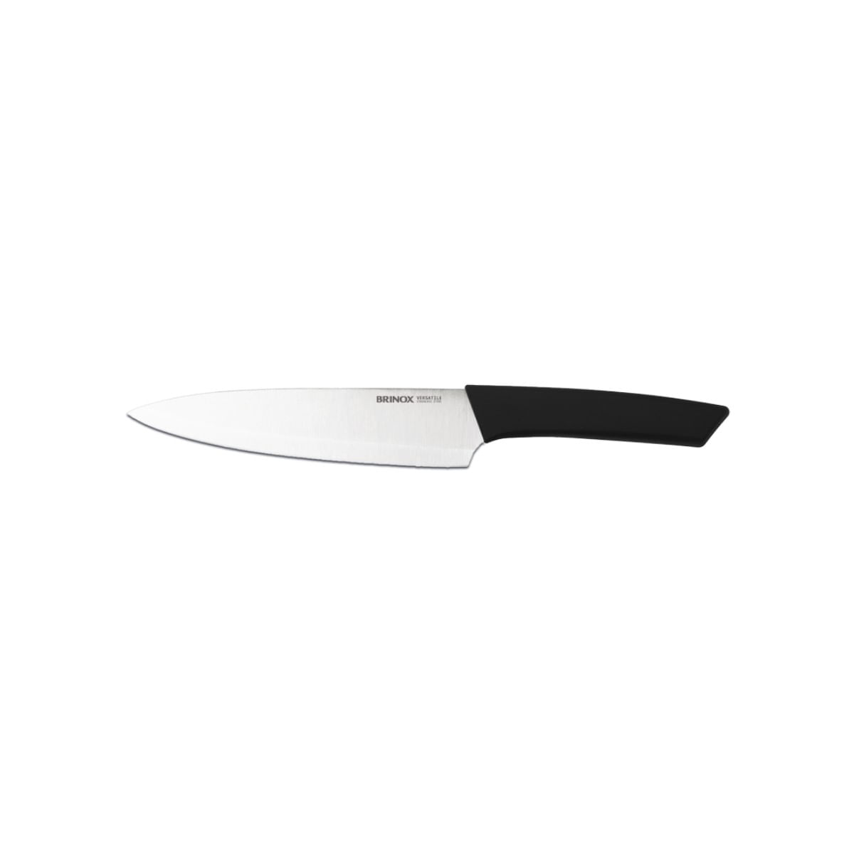 Faca Chef 8 Polegadas Aço Inoxidável e Polipropileno cor Preto Linha Versatile Brinox Preto