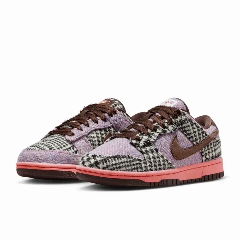 Harris Tweed x Nike Dunk Low Purple Pink — 36, Novo