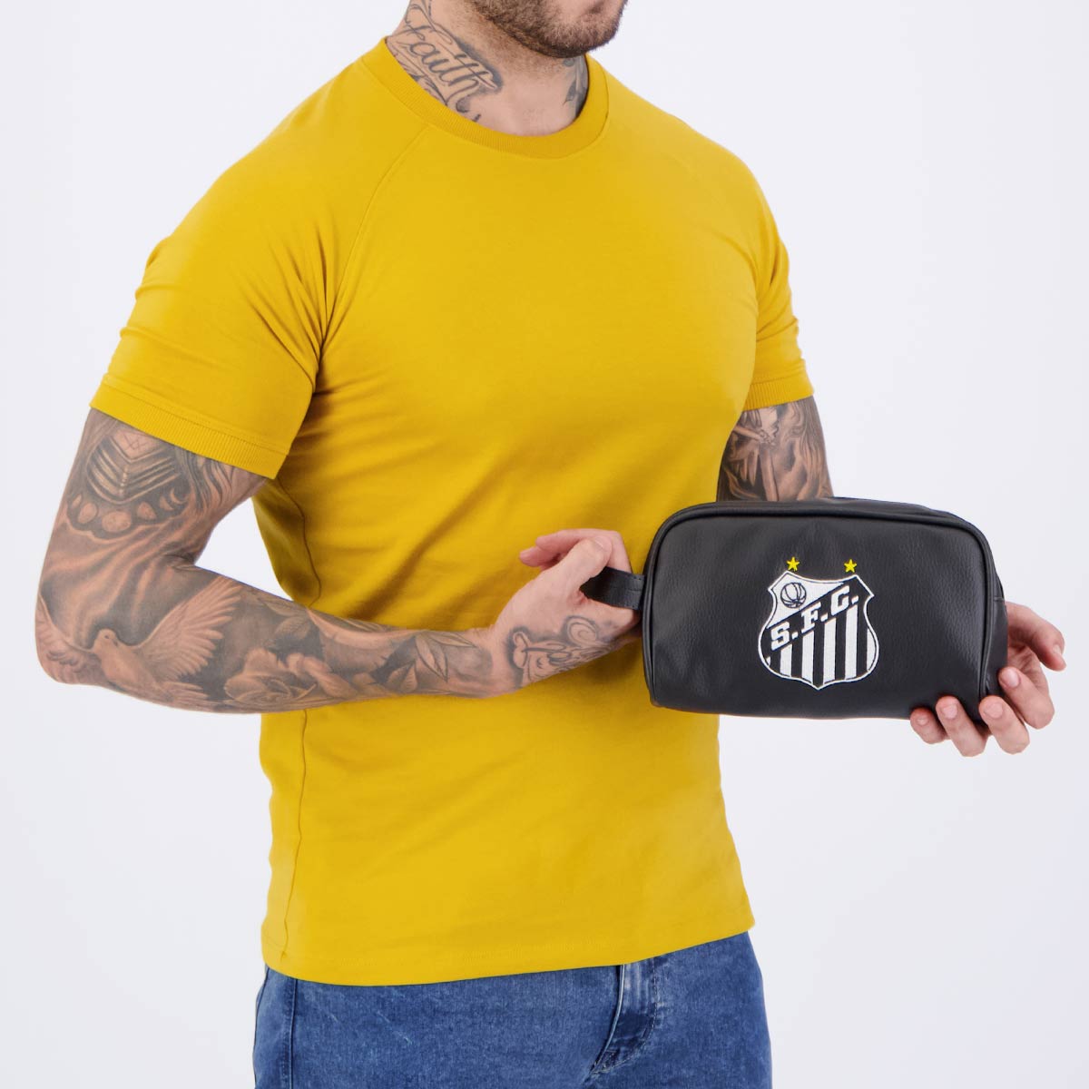 Necessaire Santos Courino Preta