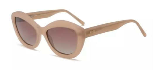 Óculos de Sol Ono ON0013S Feminino Gatinho Arredondado Acetato Nude 54