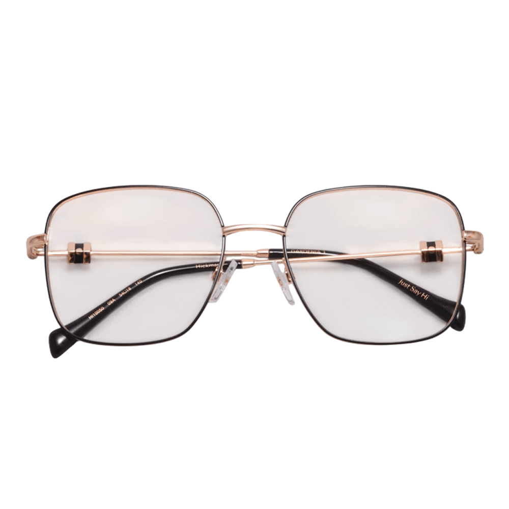 Armação de Óculos de Grau Ana Hickmann HI10050 Feminino Quadrado Metal Dourado
