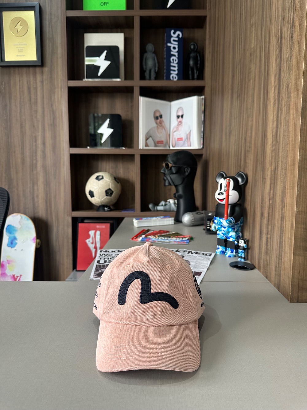 Evisu x Palace Boné Snapback Sakura Pink — Único, Novo