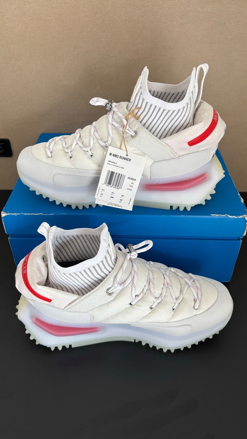 Foto 3 de Moncler x adidas NMD Runner Core White — 42, Novo