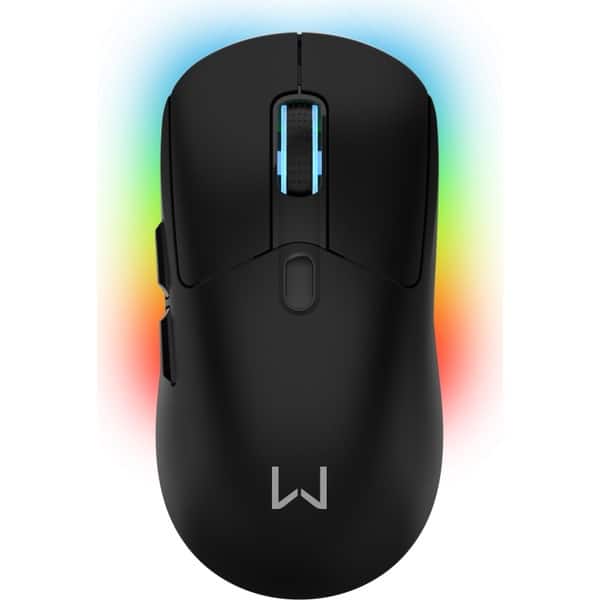 Mouse Gamer Sem Fio Magnus, 6 Botões Programáveis, Sensor PMW3325, 10000 DPI, Iluminação RGB, Preto, Warrior - CX 1 UN