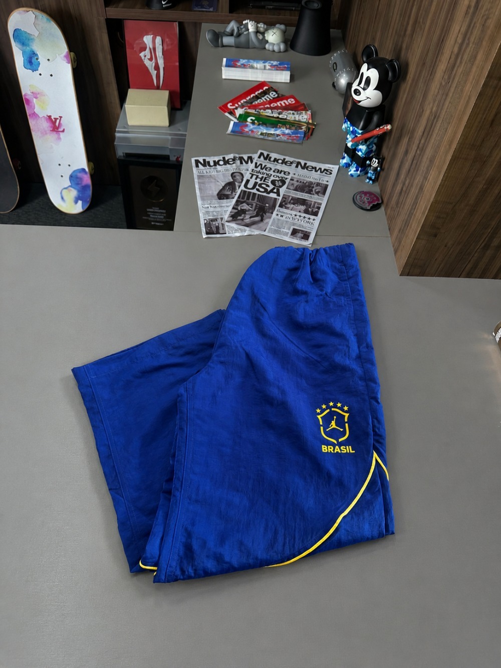 Calça Air Jordan Brasil Tunnel Trousers Old Royal — P, Novo