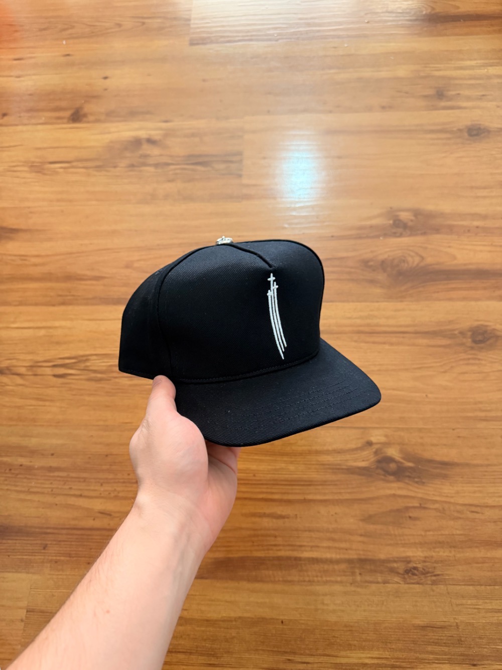 Boné Chrome Hearts RS3 Baseball Black — Único, Novo