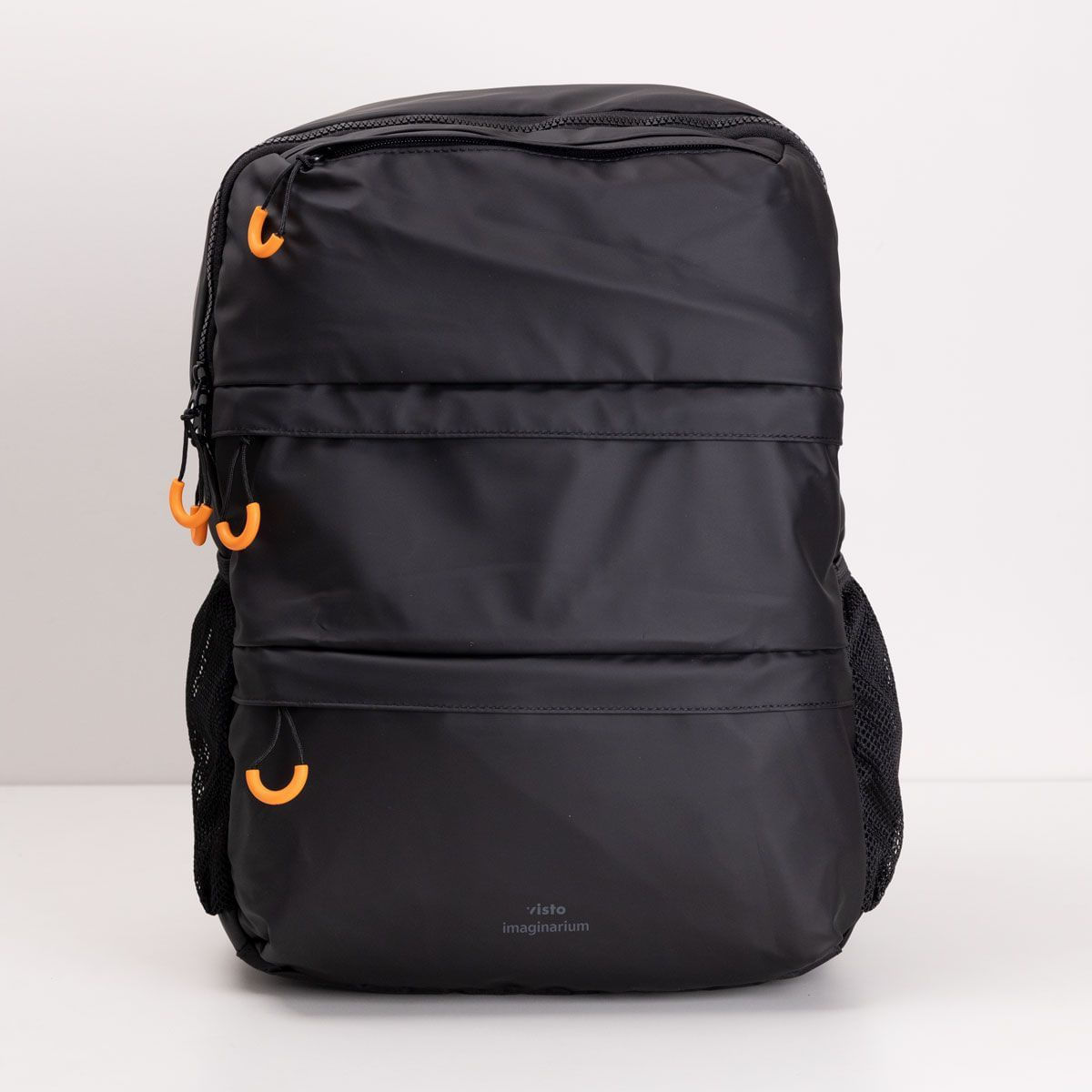 Foto 2 de Mochila Emborrachada Bolsos Preto Único