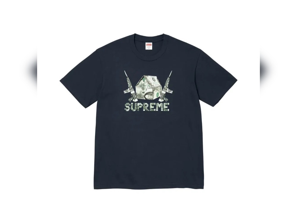 Camiseta Supreme Origami Navy SS26-W7 — G, Novo