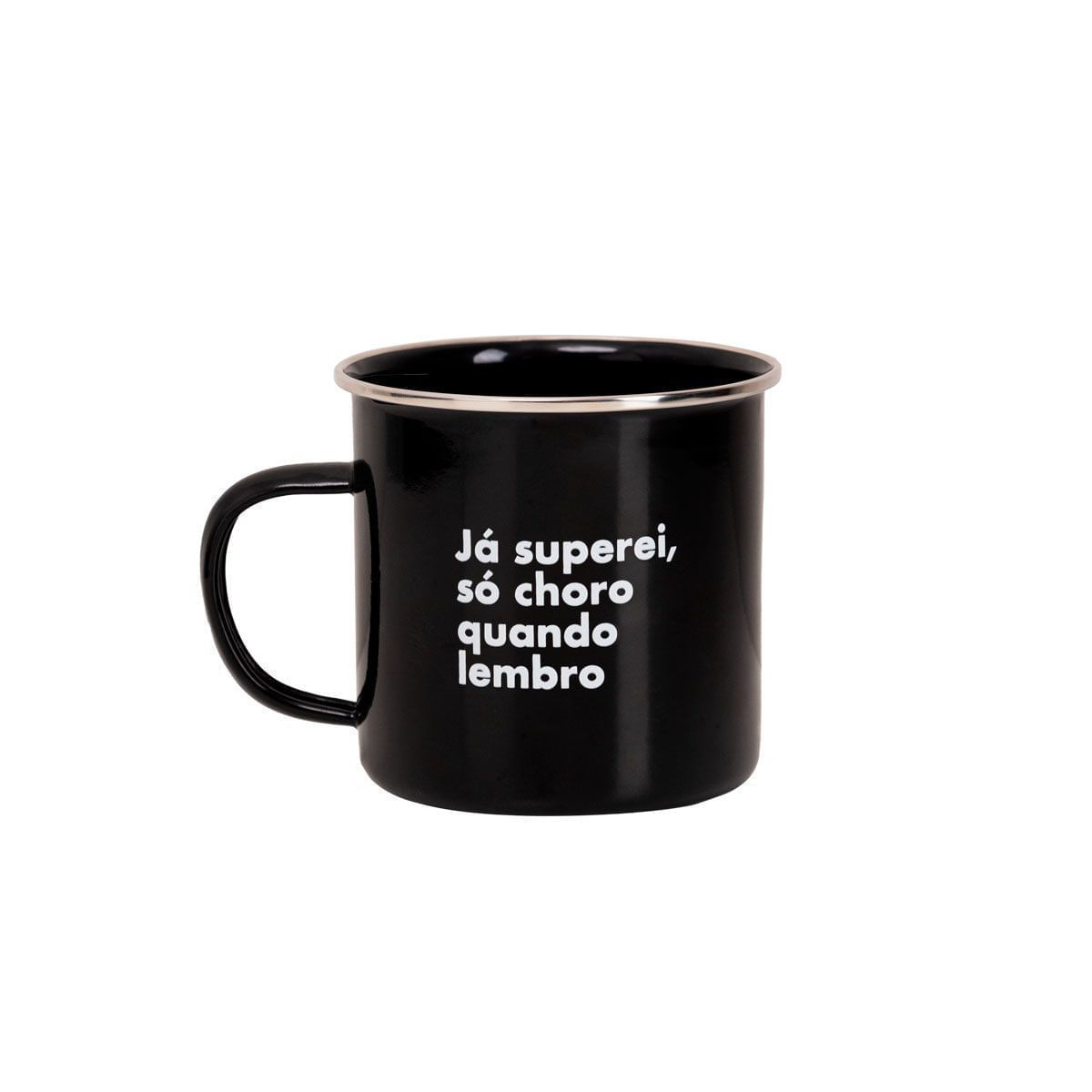 Caneca Amarguinhos Já Superei Único / Preto