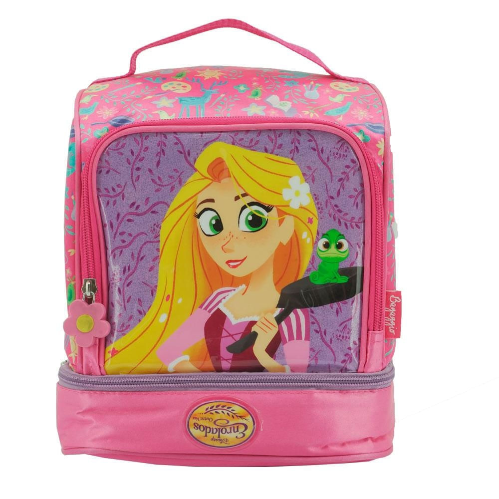 Lancheira Infantil Feminina Térmica Enrolados Roxa U / Roxo