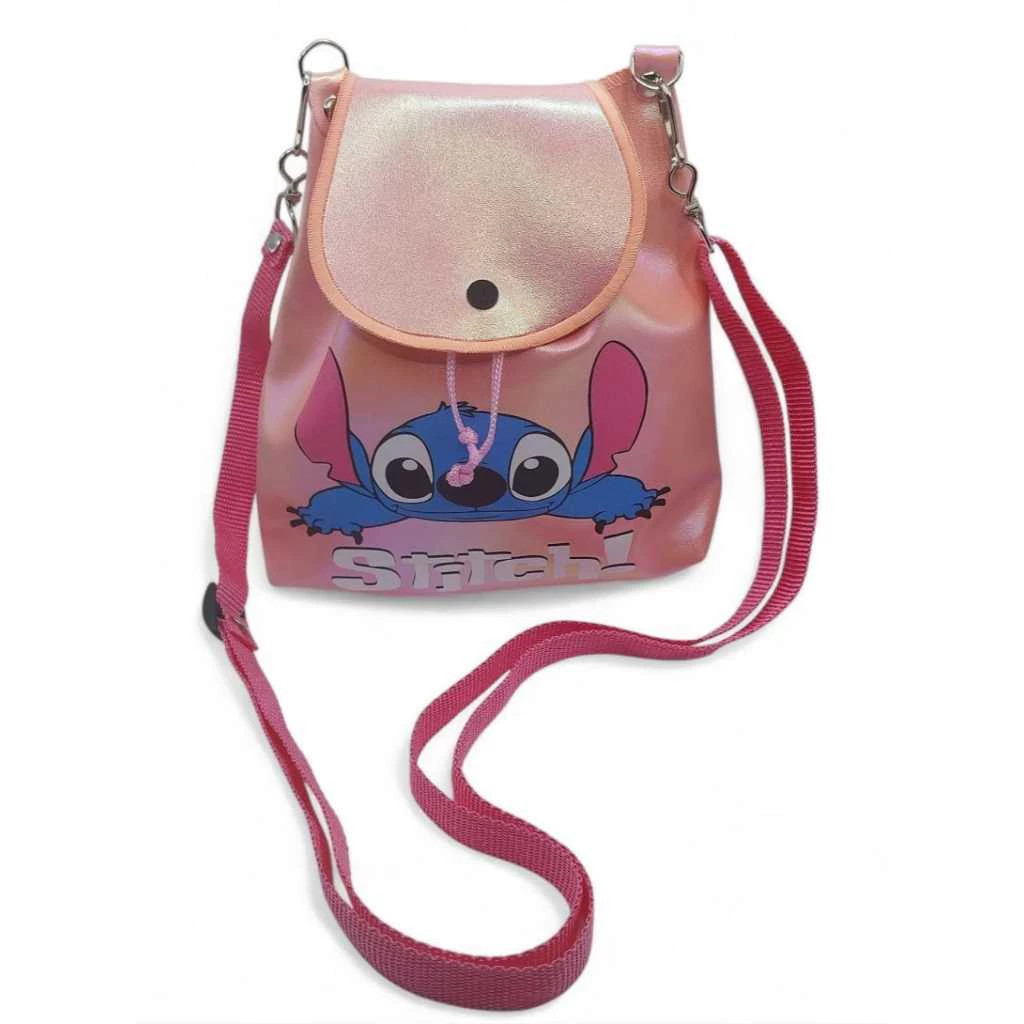 Foto 2 de Bolsinha Transversal Infantil Do Stitch / Mini mochila