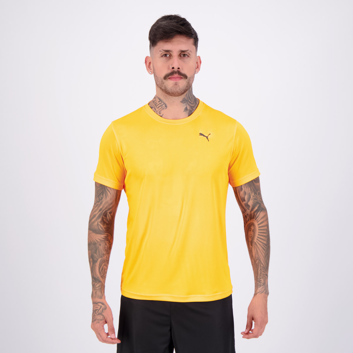 Camiseta Puma Graphics Running Laranja