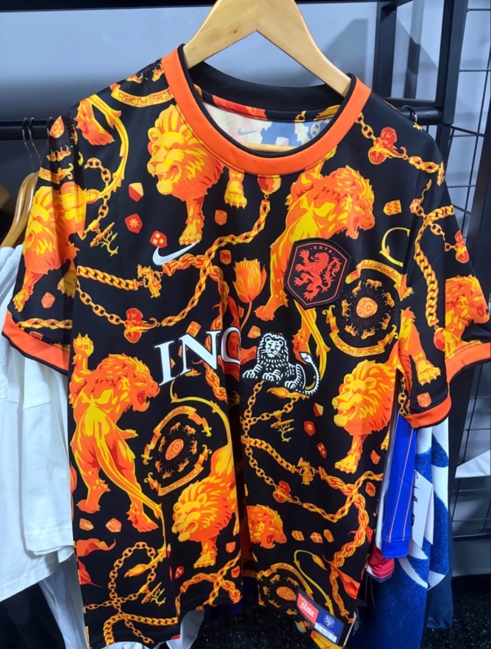Holanda x Patta x Nike Camiseta Dri-FIT Academy Pro Pré-Jogo Orange — M, Novo