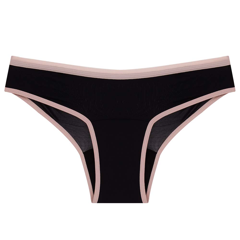 Calcinha Absorvente Pantys Comfy – Preto e Rosa — XGG