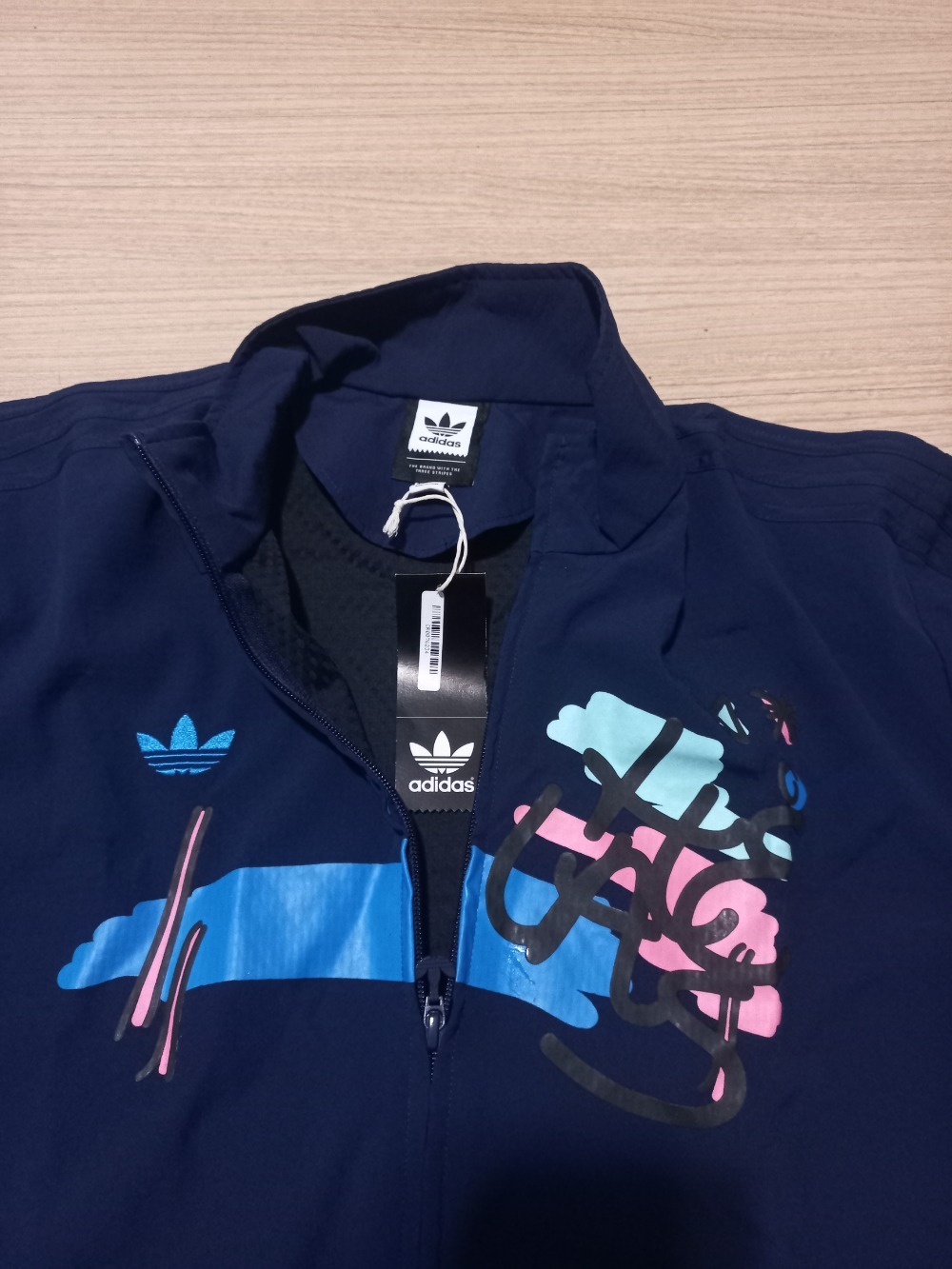 Hélas x adidas Jaqueta Skateboarding Tracksuit Dark Blue — G, Novo