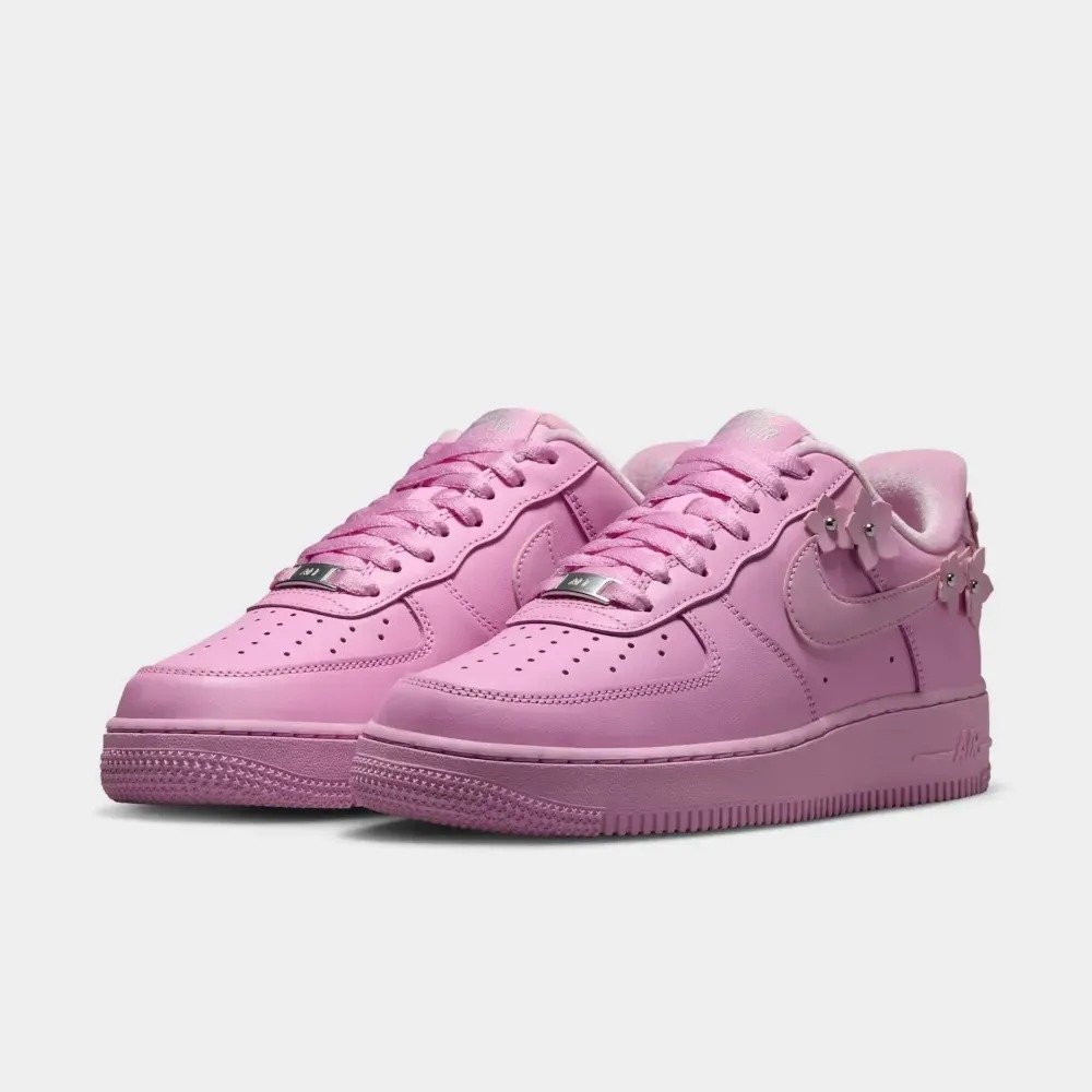 Nike Air Force 1 '07 SE Pink Rise Pink Foam Metallic Silver Feminino — 36, Novo