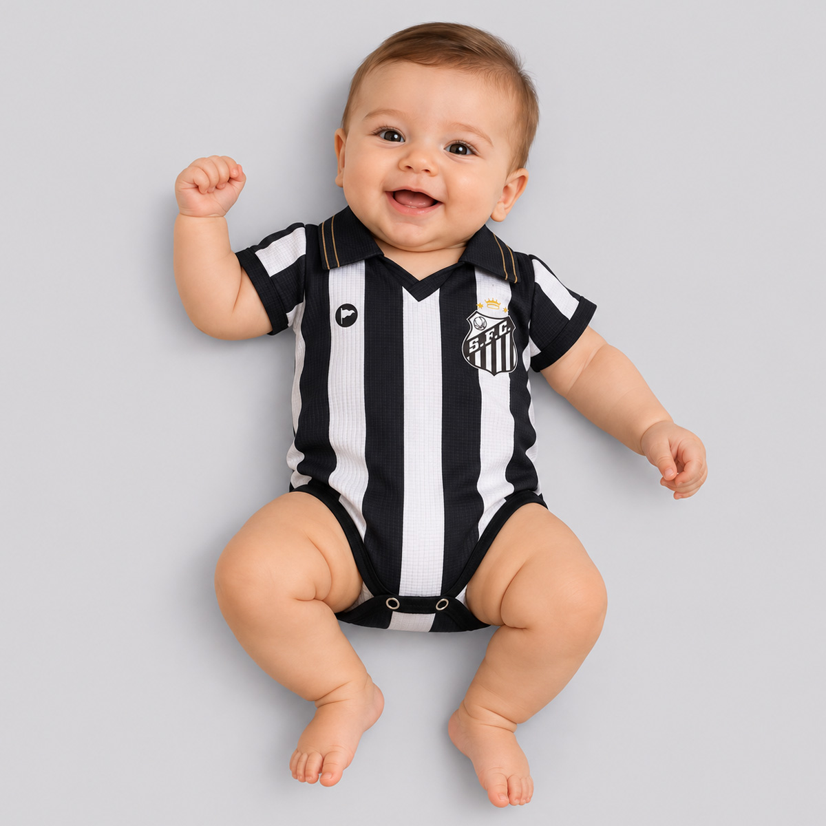 Body Santos Premium Branco e Preta