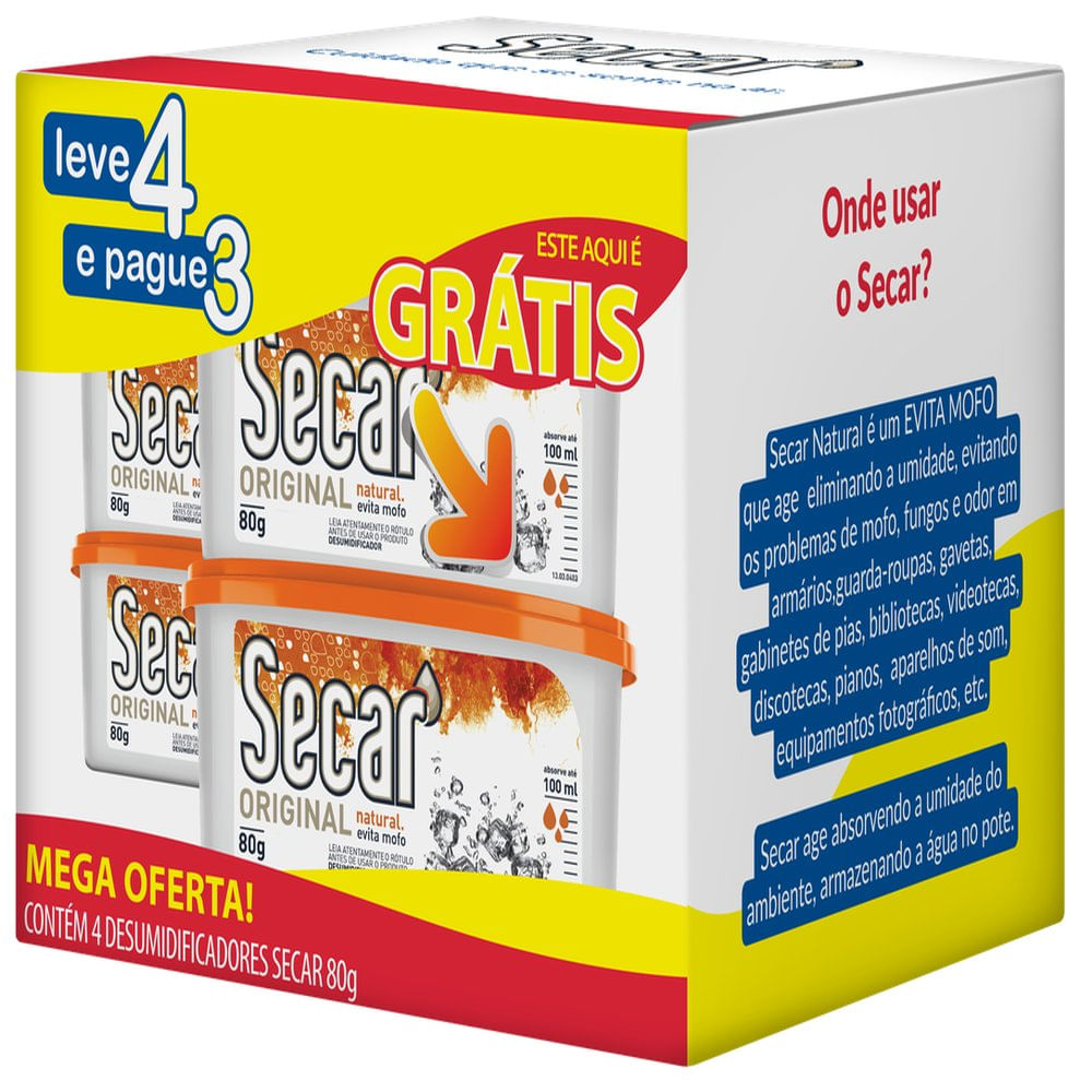 Pack Prom Desumidificador Secar 80Gr L4P3 Soin