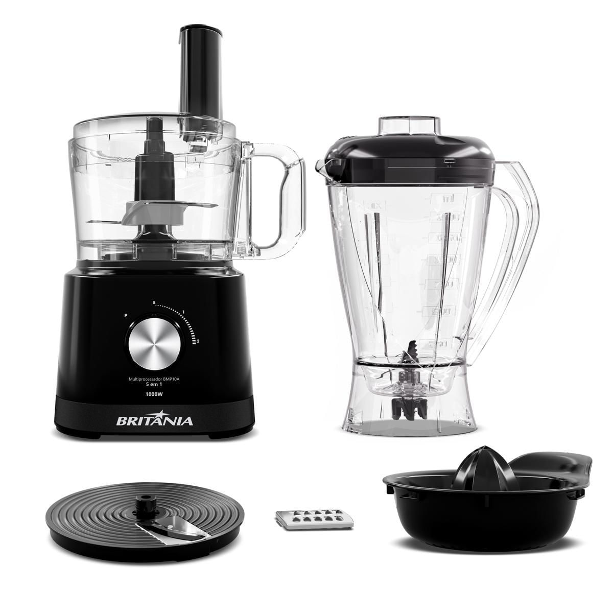 Multiprocessador Britânia 1000W 5 em 1 Preto BMP10A 110