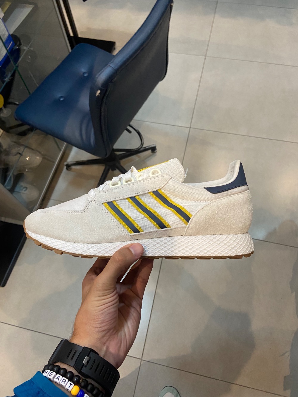 adidas Forest Grove White Night Indigo — 43, Novo