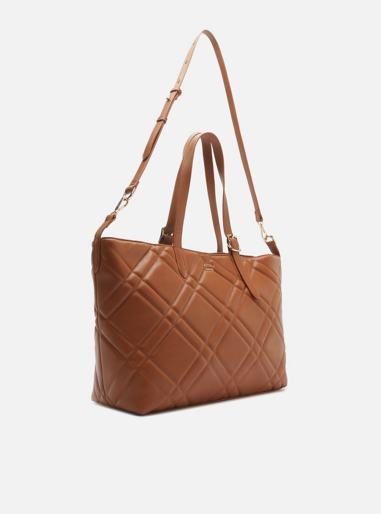 Foto 5 de Bolsa Tote Marrom Couro Grande Matelassê