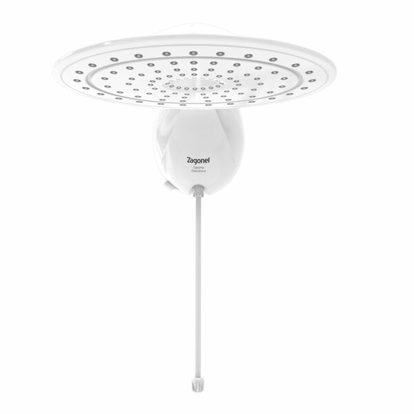 Chuveiro Elétrico Eletrônico Ducha Optima 127V 5500W Branco Zagonel