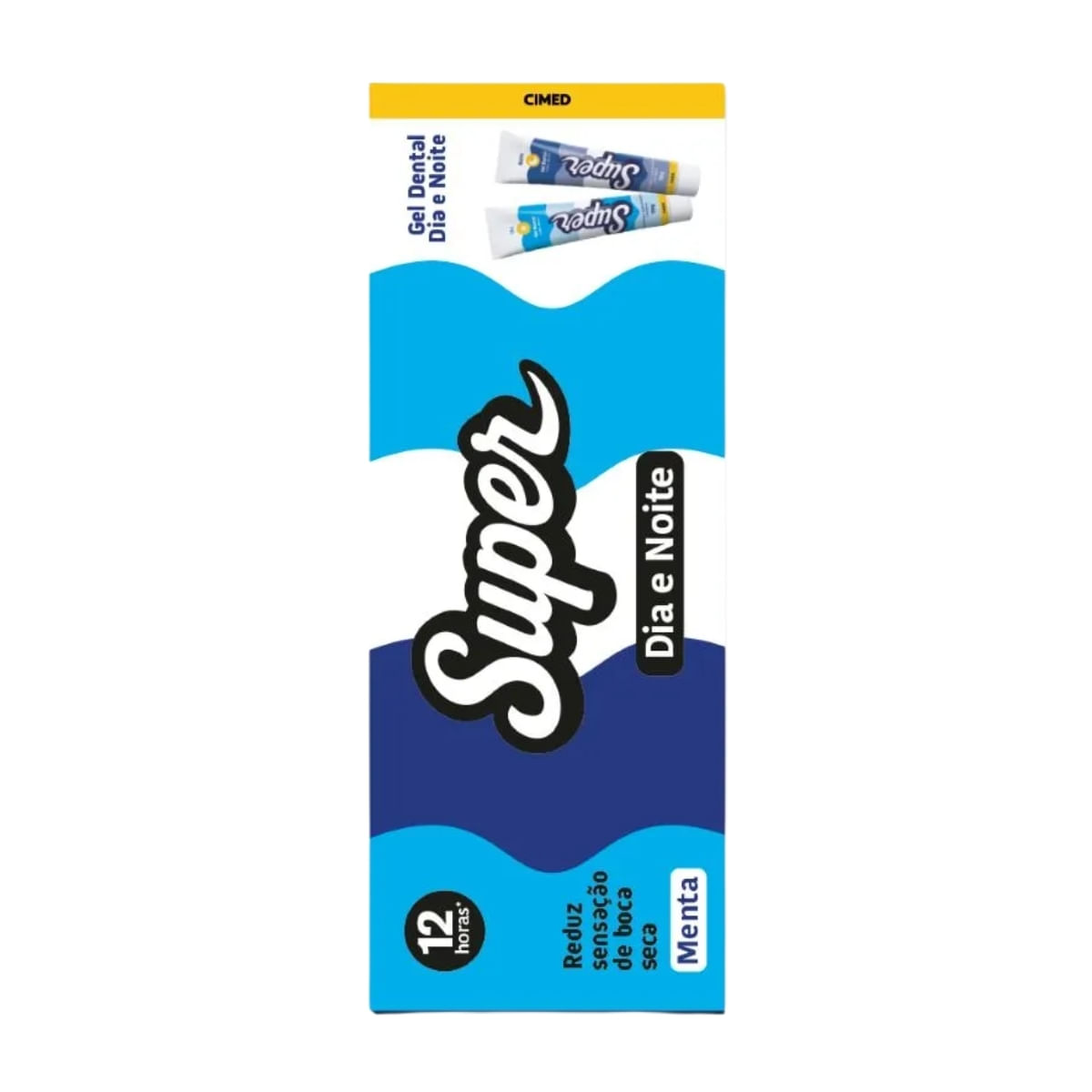 Kit Super Gel Dental Dia E Noite Sabor Menta 70G Cada
