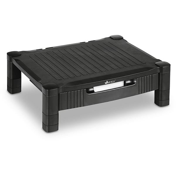 Suporte para monitor com gaveta, Preto, LZ-302, App-Tech - CX 1 UN