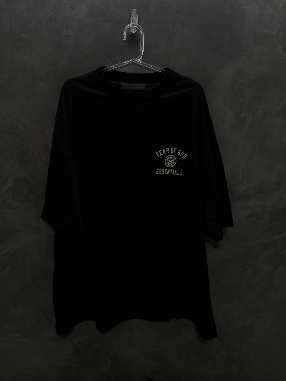 Camiseta Fear of God Essentials Jersey Crewneck Black — P, Novo