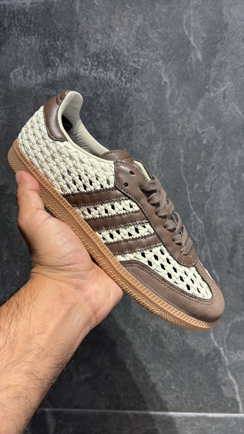 adidas Samba OG Basketweave Cream White Earth Strata — 34 / 35 / 36 / 37 / 38 / 39, Novo